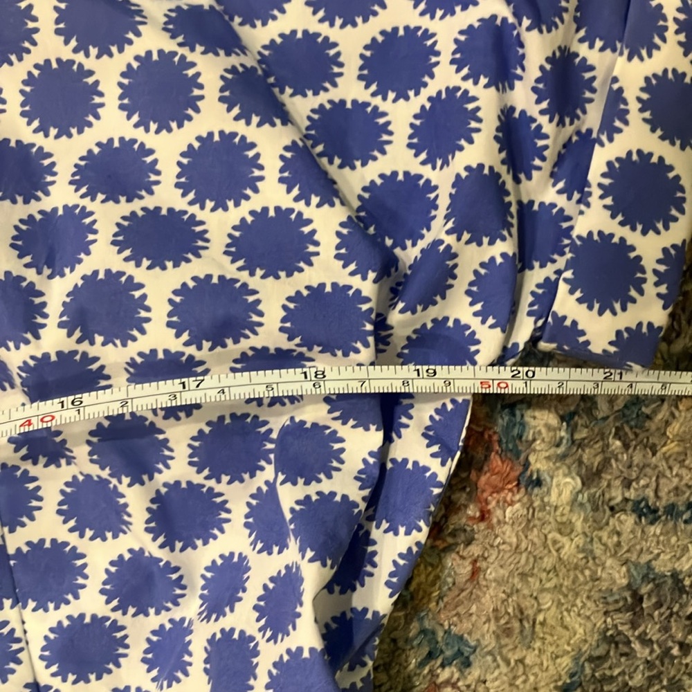 Talbots Blue and White Patterned Dress - Picture 3 of 7